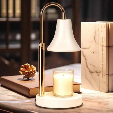 Candle Warmer Lamp with Timer, Candle Wax Warmer Flower Lamp, Dimmable Desk Lamp for Bedroom, Mothers Day Gifts for Mom, Home Fragrance Accessories for Dorm Room House Warming Gifts New Home