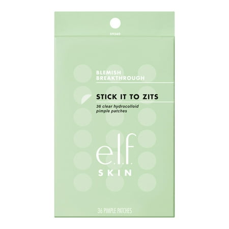 e.l.f. SKIN Blemish Breakthrough Stick It To Zits, 36 Clear Hydrocolloid Pimple Patches, 36 ct