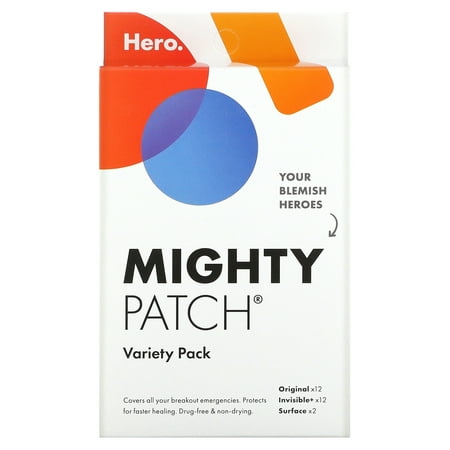 Hero Cosmetics Mighty Patch, Variety Pack, 26 Patches