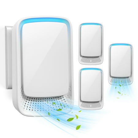 JahyShow Plug In Air Ionizers, Filterless Mobile Air Purifier, Negative Ion Generator (4 Units), Eliminates: Smoke, Allergens & More