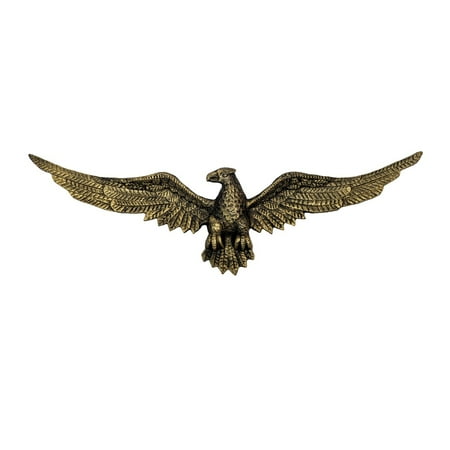 US Eagle Hanging Wall Plaque Heavy Duty Metal USA Patriotic American Home Office Living Room Decor