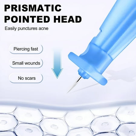XIRQI Sterile Pimple Needles Set-Effective Remove Acne & Blackhead Tools for Clear Skin, including 50 Count Disposable Acne Needles and 72 Dots Acne Pimple Stickers