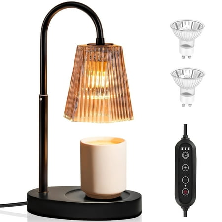 AOLIGO Candle Warmer Lamp, Tabletop with Timer and Dimmer, Adjustable Height, Flame-Free for Home Decor, Gift for Christmas