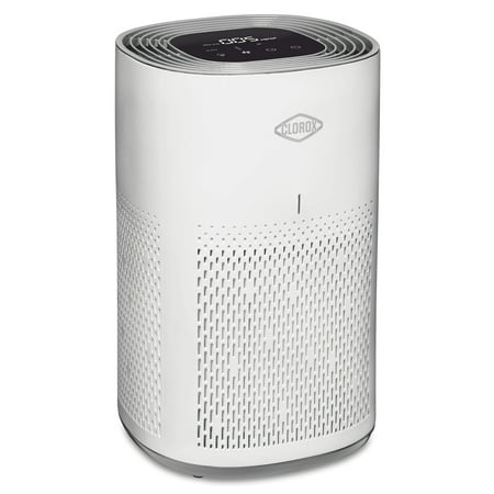 Clorox Medium Room Air Purifier for Allergies and Asthma, True HEPA Air Filter for Bedroom, 1,000 Sq Ft Capacity, White