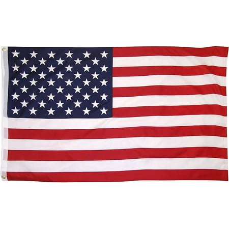 US Flag Printed Polyester 3ft x 5ft with Grommets