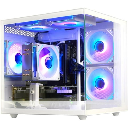 WIWB Gaming PC Desktop, Ryzen 7 5700X, 32GB DDR4, RTX 5060 8GB, 1TB NVMe SSD, WiFi 6