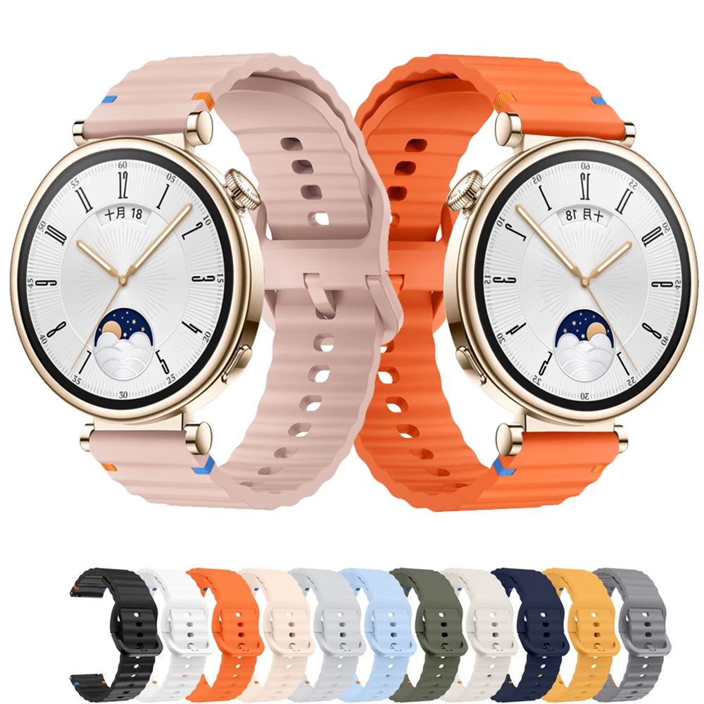 18mm/22mm watch Straps For Huawei watch GT 6 5 41mm 46mm Sport Silicone bracelet correa HUAWEI watch 4/GT 5 Pro/3 Pro 46mm band