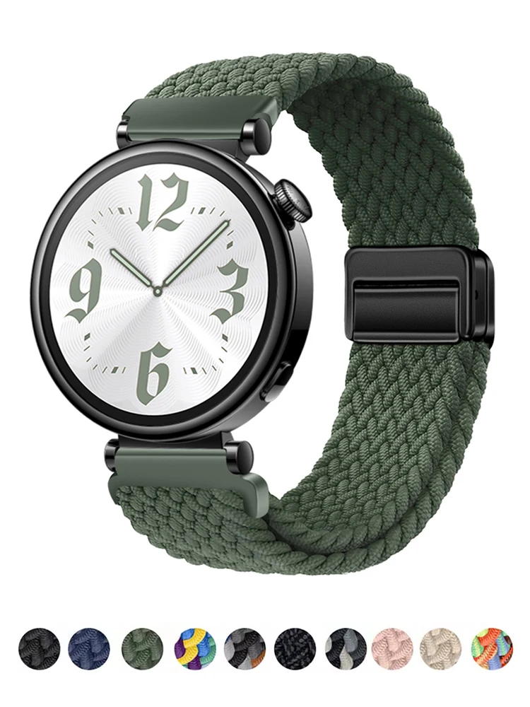 18mm Straps For HUAWEI watch GT 4/55 Pro 41mm 42mm Sport bracelet belt Braided Magnetic Watchband for HUAWEI watch GT 5 band