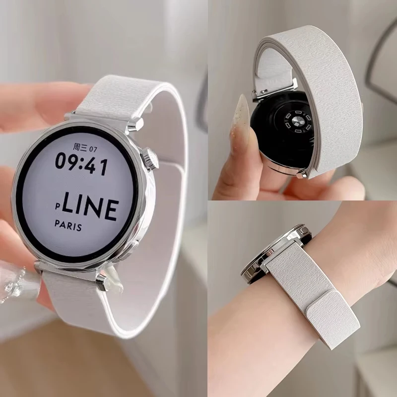 18mm watch straps For Huawei Watch GT5 GT4 GT4 pro 41mm leisure Silicone magnetic bracelet for huawei watch gt5 pro 42mm band