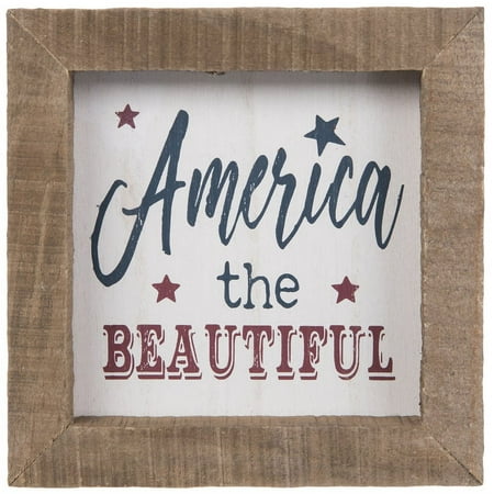 America The Beautiful Wood Wall Decoration Home Decor 4th of July