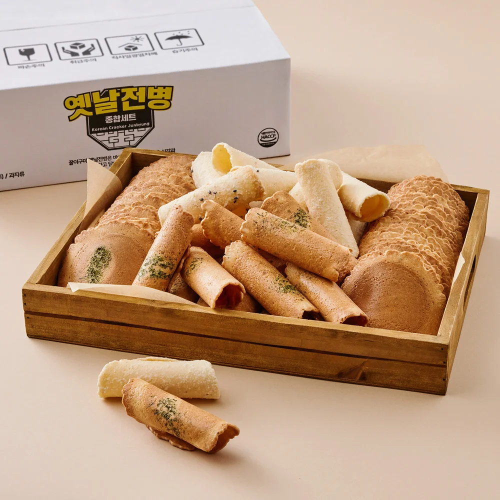 옛날 전병 과자 종합 세트 1kg+1kg [GGULIGUMA] Jeonbyeong (Korean pancake)