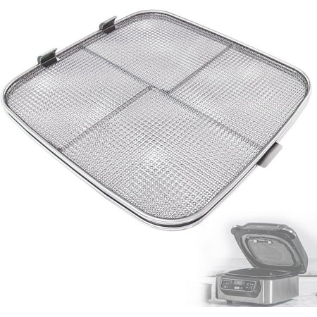 ABCISI Stainless Steel Splatter Shield for Ninja Foodi AG301, Air Fryer Accessories for Ninja Foodi 5-in-1 Indoor Grill, Replacement Parts for Ninja Foodi AG300, AG300C,AG301C, AG302, AG400