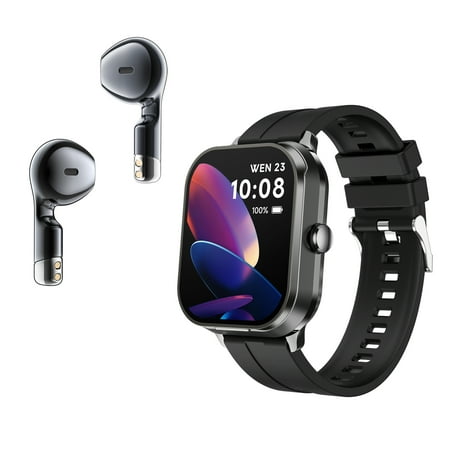 D8 pro Bluetooth call smartwatch, Bluetooth headset 2-in-1, IP68 waterproof, Android and iOS, outdoor exercise monitor.