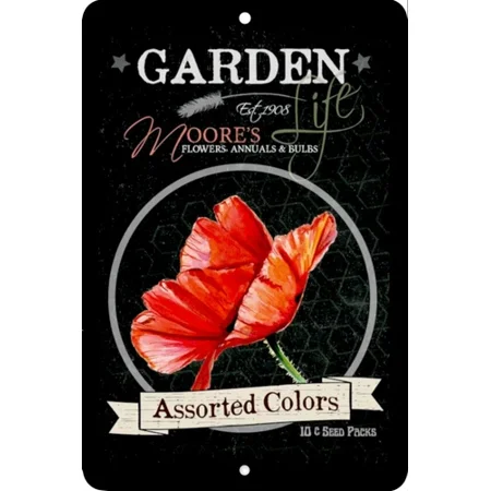 Garden, Home Sign, Home Decor Metal Aluminum, Usa, Black