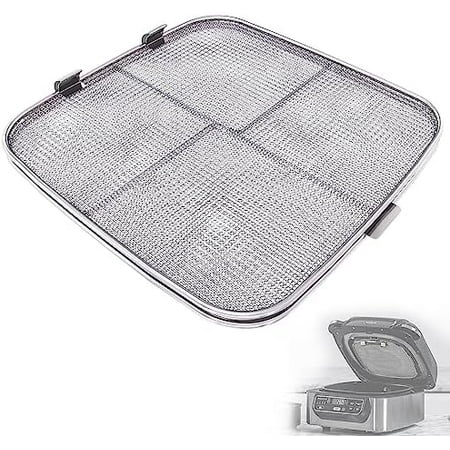 Stainless Steel Splatter Shield for Ninja Foodi AG301, Air Fryer Accessories for Ninja Foodi 5-in-1 Indoor Grill, Replacement Parts for Ninja Foodi AG300, AG300C,AG301C, AG302, AG400