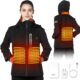 COREEDGE Heated Jacket for Women with Batter Pack Include 5 in 1 Smart Control Electric Heated Jacket Waterproof
